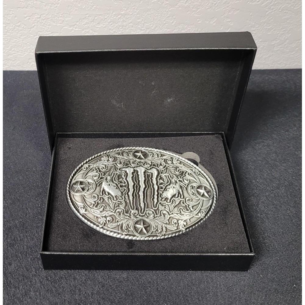 Monster Energy x Morgan Wallen Limited Ed. Promo Belt Buckle Western Rodeo NIB